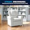 Flash Furniture Kids Recliner, 21-1/2" to 36-1/2" x 27", Upholstery Color: White DG-ULT-KID-WHITE-GG - alternate 6